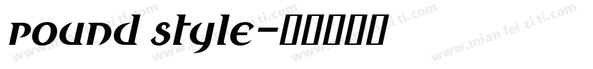 round style字体转换